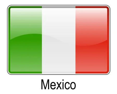 Mexico ball flag Stock Illustration