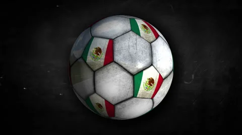 Mexico Ball Rotation Looping Alpha Matte 4k resolution ultra HD Stock-Footage 38637140