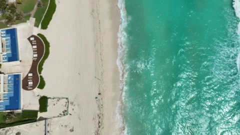 Mexico beach from above Stock Footage 267811858