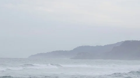 Mexico Beach - Establishing 4K 스톡 동영상 74514856