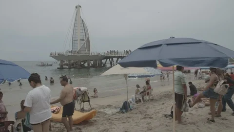 Mexico Beach Stock Footage 129411726