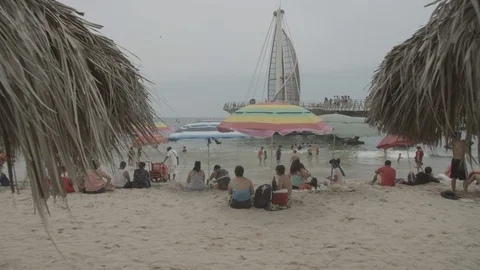 Mexico Beach Stock Footage 129530498