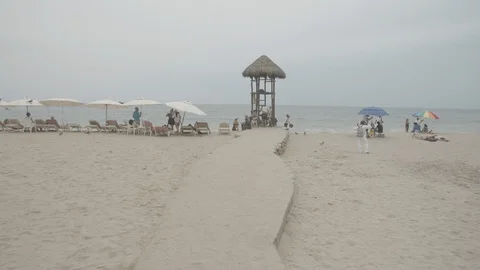 Mexico Beach Stock Footage 129584487