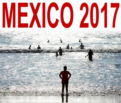 Mexico beach 스톡 사진