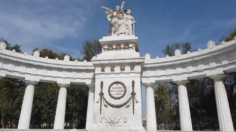 Mexico Benito Juarez Statue 動画素材 123555501