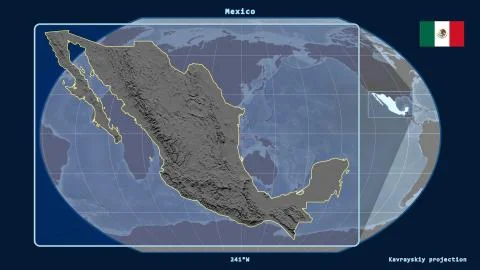 Mexico - bilevel. Kavrayskiy, left Illustrazione stock