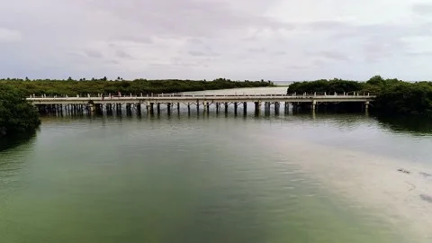 Mexico- Bridge flyby 01 Video stock 138408623