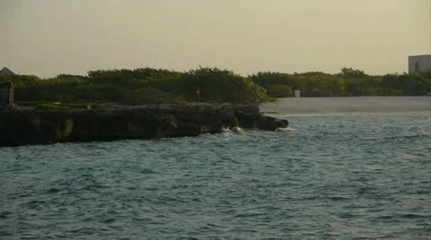 Mexico, Caribbean ocean Vídeo Stock 22825219