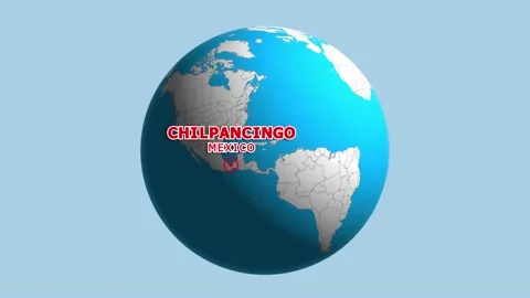 MEXICO CHILPANCINGO ZOOM IN FROM SPACE Stock Footage 177519967