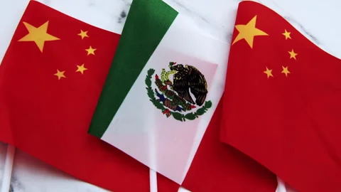 A Mexico, China relations concept. Stock Footage 317549286