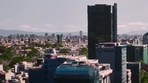 Mexico City CGI 3D Landscape 4K Stock Footage 279094179