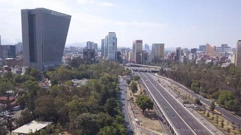 MEXICO CITY CHAPULTEPEC PANORAMIC VIEW Stock Footage 106948133