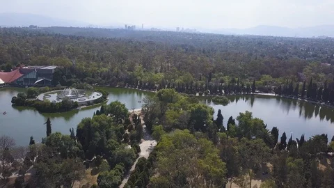 MEXICO CITY CHAPULTEPEC PANORAMIC VIEW Stock Footage 107014730