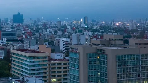 Mexico City cityscape Stock Footage 123718828