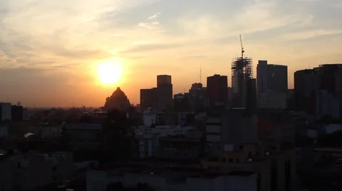 Mexico city dawn Video stock 64710864