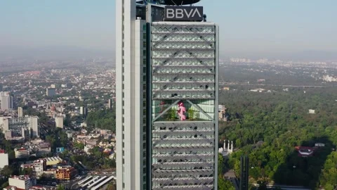 Mexico City Drone View Video stock 245012223