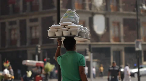 MEXICO CITY - MAN WALKING Stock Footage 27990433