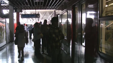 Mexico City Metro Video stock 5043610
