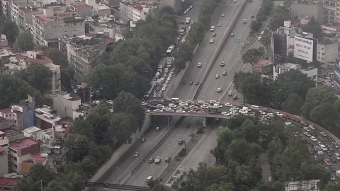 Mexico City Panoramic view Stock Footage 84806393