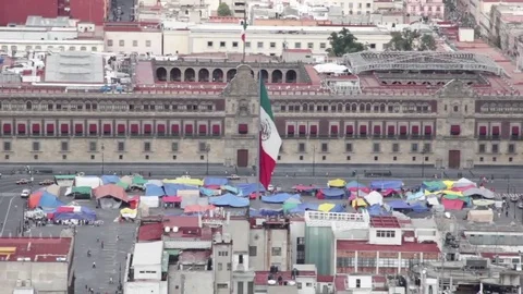 Mexico City Panoramic view Stock Footage 84806430