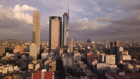 Mexico City panoramic view - sunset Video stock 92867178
