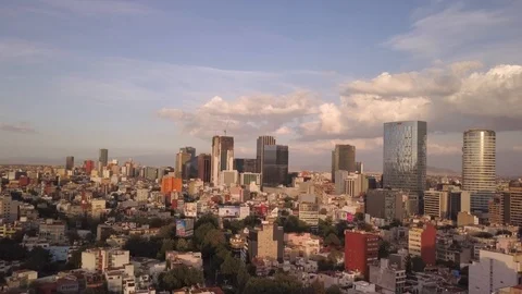 Mexico City panoramic view - sunset Video stock 92867979