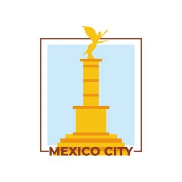 Mexico city stamp vector design Ilustración de archivo