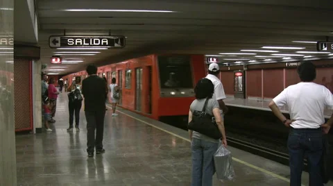 Mexico city subway 스톡 동영상 5034170