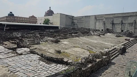 Mexico City – Templo Mayor, Aztec Ruins [8K] Stockbeeldmateriaal 340371485