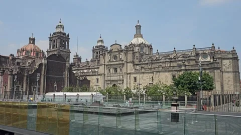 Mexico City – Templo Mayor, Aztec Ruins [8K] Stock Footage 340371558