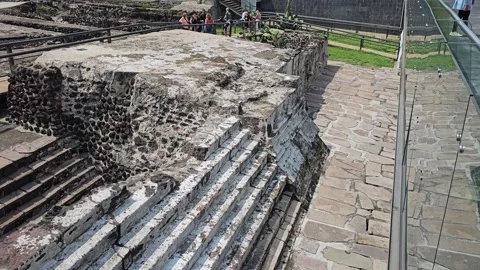 Mexico City – Templo Mayor, Aztec Ruins [8K] Stock Footage 340371578