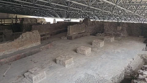 Mexico City – Templo Mayor, Aztec Ruins [8K] Stock Footage 340372667
