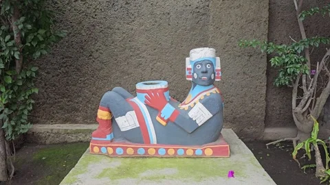 Mexico City – Templo Mayor, Aztec Ruins [8K] Vídeo Stock 340372959