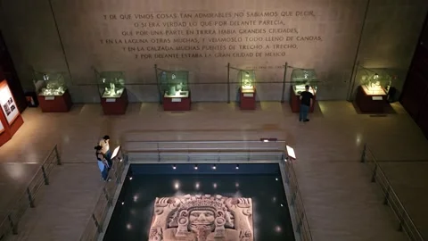 Mexico City – Templo Mayor, Aztec Ruins [8K] Stock Footage 340373734
