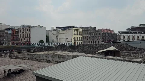 Mexico City – Templo Mayor, Aztec Ruins [8K] 库存影片 340373854
