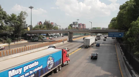 Mexico City traffic Stock Footage 36631390