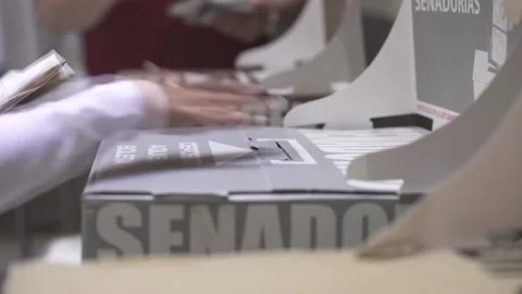 Mexico: Claudia Sheinbaum leads partial vote count in Mexico's presidential... Video stock 276892183