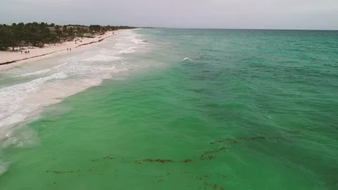 Mexico - Coastline waves 1 Stock Footage 135758532