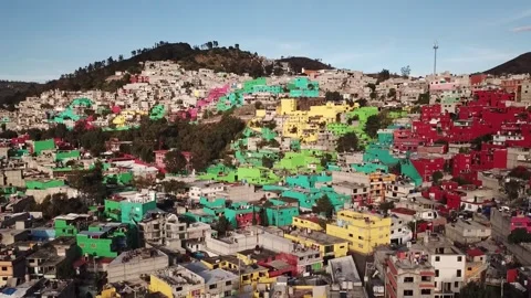 MEXICO - COLORED SLUMS Palmitas Video stock 318066183