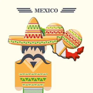 Mexico concept design Ilustración de archivo