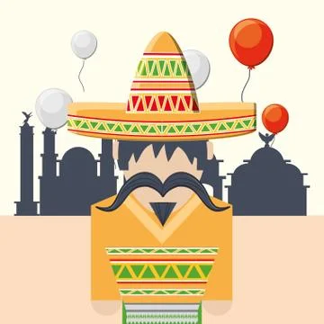 Mexico concept design Ilustración de archivo