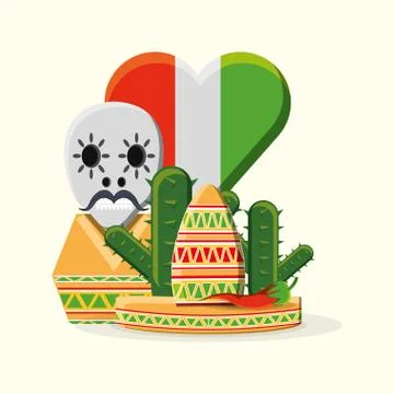 Mexico concept design Ilustración de archivo