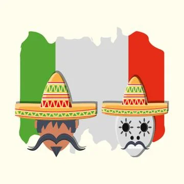 Mexico concept design Ilustración de archivo