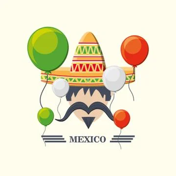 Mexico concept design Ilustración de archivo