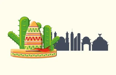 Mexico concept design Ilustración de archivo