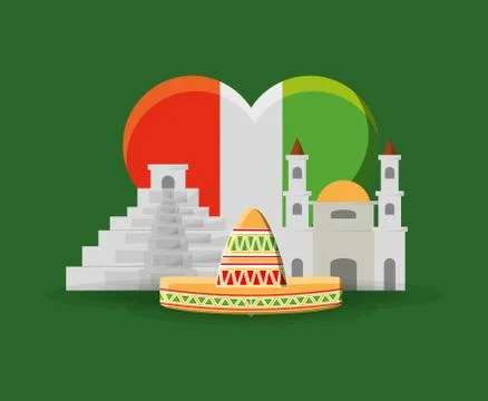 Mexico concept design Ilustración de archivo