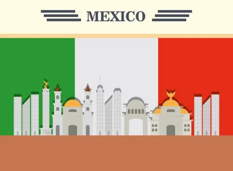 Mexico concept design Ilustración de archivo