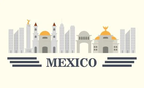 Mexico concept design Ilustración de archivo