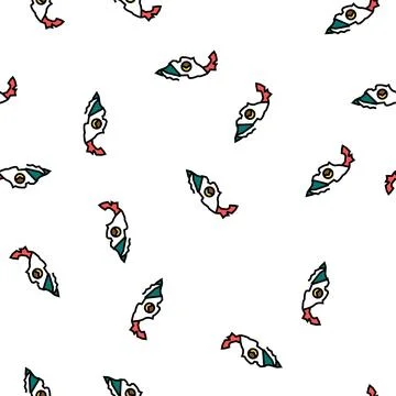 Mexico country map flag vector seamless pattern 스톡 일러스트
