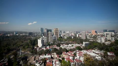 Mexico DF skyline Stock Footage 10978076